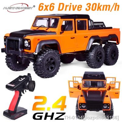 ❈ jiozpdn055186 Austar Controle Remoto Caminhões para Meninos Crawler AX-X6 1 Escala 10 6x6 1:10 30KM H 2.4Ghz