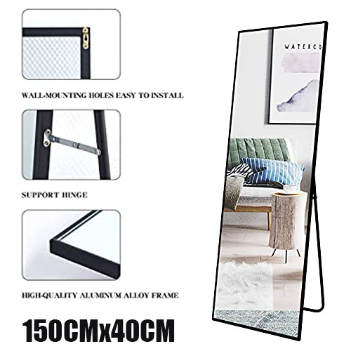 150CMx40CM Mirror Floor Mirror Full Length Mirror With Stand whole body