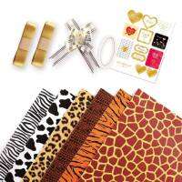 6 Pcs Leopard Wrapping Paper for Lover Animal Fur Texture Holiday Gift Paper Wedding Gift Wrapping Paper 50X70cm