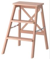 BEKVÄM Stepladder, 3 steps, beech, 63 cm (เบียแควม บันได 3 ขั้น, ไม้บีช, 63 ซม.)