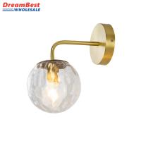 ❤️ Dream Best Nordic Golden Glass Wall Lamp Bathroom Bedroom Stair Light Home Wall Lamp Lighting