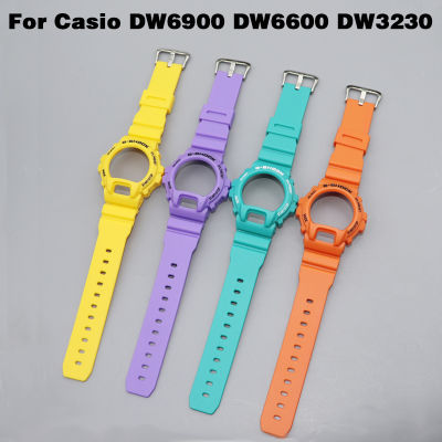 เคสนาฬิกา Casio DW6900 DW6600 DW3230กรอบเคสสายนาฬิกาข้อมือสำหรับ DW-6900 G Shock DW-6900LS-2 DW-6900SN-1สายรัดข้อมือ GLX-6900GB GLS