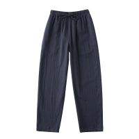 ⭐️⭐️⭐️⭐️⭐️ MUJI MUJI MUJI Japanese-style double-layer gauze pajama pants trousers for men and women spring pure cotton comfortable simple home couple home pants