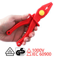 VED Insulated Pliers 8" Glass Fiber Resistant High Pressure 1000V Clamping Pliers Electrician Hand Tools