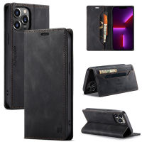 iPhone 14 Pro Max Wallet Case, WindCase Vintage Leather Flip Cover Stand Magnetic Closure Shockproof Protective Case for iPhone 14 Pro Max