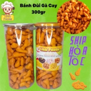 Bánh Đùi Gà ca - Snack Đùi Gà - Lon Pet 300gr