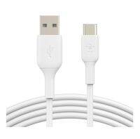 USB-C CHARGING CABLE (สายชาร์จยูเอสบีซี) BELKIN BOOST CHARGE USB-C TO USB-A CABLE (1M / 3.3FT, WHITE) (CAB001BT1MWH)