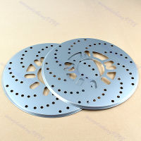 Silver Aluminium Disc Vehicle Decorative Brake Rotor Cross Drilled Cover 2Pcs