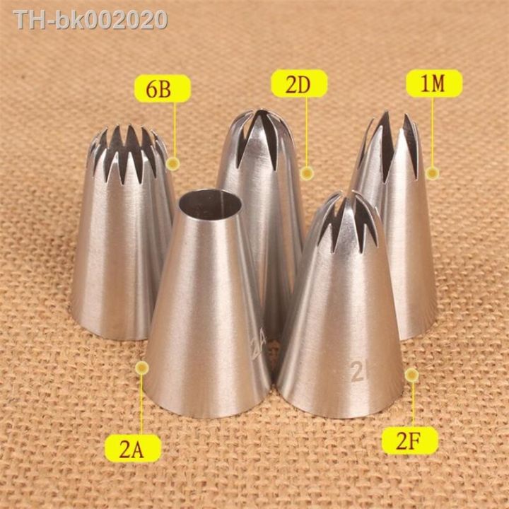 5pcs-lot-big-size-cream-cake-icing-piping-tips-russian-nozzles-rose-pastry-tips-stainless-steel-fondant-cake-decorating-tools