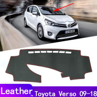 หนัง Dashmat อุปกรณ์เสริมรถจัดแต่งทรงผม Dashboard ครอบคลุม Pad Sunshade Dash Mat สำหรับ Toyota Verso 2009 ~ 2018 AR20 SportsVan