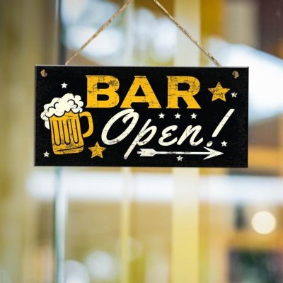 【YF】⊙☇◑  Fashion Bar Pub Wall Signs Personalized Sign Beer Garden Hanging Plaque