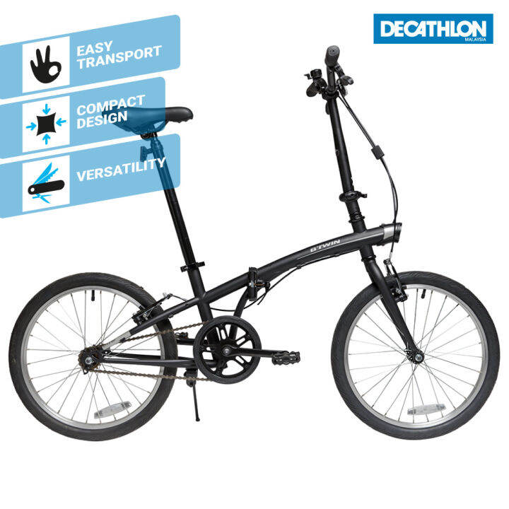 decathlon b twin folding bike