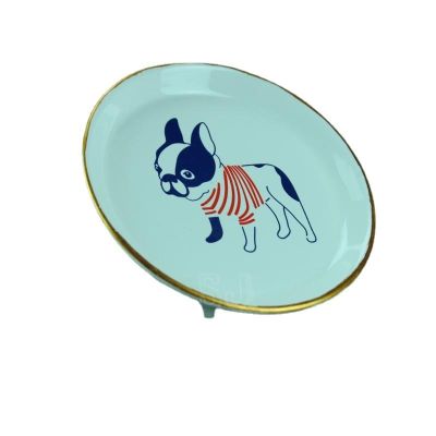 [COD] Exported to zakka cute animal ceramic tray cartoon puppy