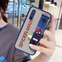 UCUC เคสโทรศัพท์เคสสำหรับ OnePlus Nord CE 5G (มีสายรัดข้อมือ) กันกระแทก Frosted กลับ Marvel Spider-Man การ์ตูนเคสใส่โทรศัพท์ Soft Edge Full ฝาครอบเลนส์ป้องกันเลนส์โทรศัพท์บางเฉียบกรณี