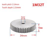 1โมดูลัส32ฟันเกียร์เฟือง45เกียร์มอเตอร์เหล็กล้อไม่มีการดับ