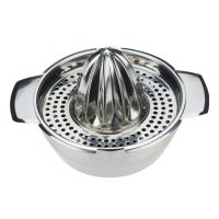 [Hot Sale] ManualFruit Squeezer Hand Juicer Lid Rotation Press Reamer With A Bowl Amp; Strainer