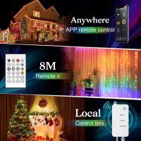 ZZOOI Tuya Smart WiFi LED Fairy String Light 10m/66LEDs RGB/RGBIC Garland Lamp for Home Decor Bedroom Wedding Party Garden