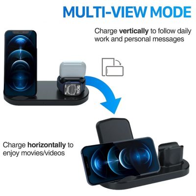 100W 3 In 1 Wireless Charger Stand สำหรับ 14 13 12 11X8 Fast Charging Dock Station สำหรับ 8 7 SE 6