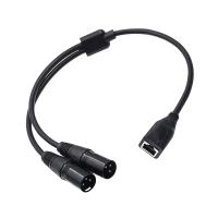 Almencla XLR 3Pin ตัวผู้เป็น RJ45สายเคเบิลตัวขยายอะแดปเตอร์ยาว0.5เมตรตัวเปลี่ยนแบบยืดหยุ่น