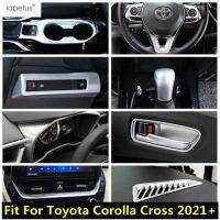 “{》} แผงยึดถ้วยน้ำหลอดไฟหน้าแผงหน้าปัดกรอบ Gear Head สำหรับตกแต่งภายใน Toyota Corolla Cross 2021 - 2023