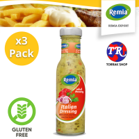 Remia Italian dressing 250 ml น้ำสลัดอิตาเลี่ยน 250มล. แพ็ค 3 ขวด