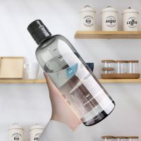 Transparent with Time Scale Water Bottle Creative Large Capacity Leakproof Drop-Resistant Plastic Drink Cup for Climb Travel New