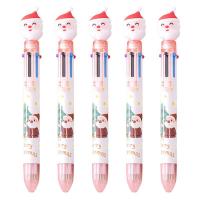 หลายสีปากกา In5pcs คริสต์มาสหดปากกามาร์กเกอร์เครื่องเขียน6สีปากกาเด็กพรรคโปรดปรานสำหรับสำนักงาน