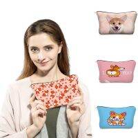 New Corgi Dog Print Makeup Bag Durable Travel Bags Boys Pencil Cases Present High Quality Female Travel Outdoor Cosmetic Bag