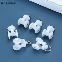 △ 30pcs Curtain Track Accessories Plastic Roller Straight/bent Track Shower Curtain Track Hook Ring Pulley Household Hardware