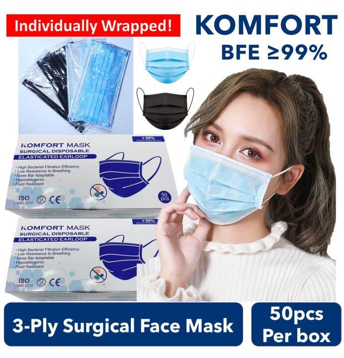 individually wrapped face masks