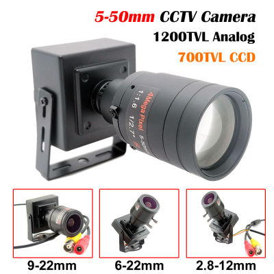 HD 5-50mm 6-22mm 2.8-12mm 9-22mm Varifocal Mini Camera 700L CCD 1200L CMOS og Video CC Surveillance Camera