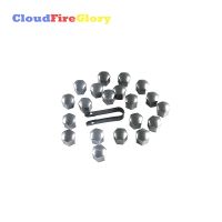 CloudFireGlory Tire Protector 19mm Gray Remover Tool 20P Car Styling Wheel Nut Protection Auto Hub Screw Bolt Head Cover