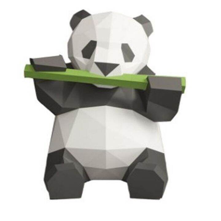 3D Type Panda Animal Paper Model Toy Home Decor Living Room Decor ...