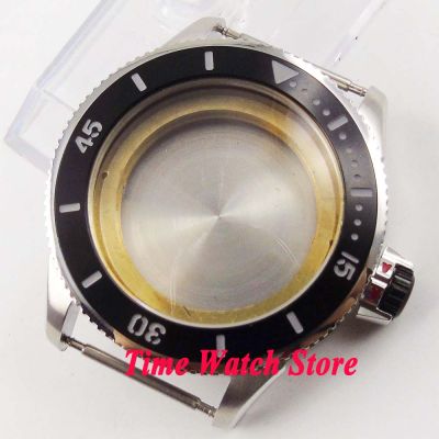 43Mm Ceramic Bezel 316L Stainless Steel Watch Case Fit ETA 2836 MIYOTA 82 Series MOVEMENT C128