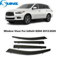 หน้าต่าง Visor สำหรับ Infiniti QX60 2012 2013 2014 2015 2016 2017 2018 2019 2020 Wind Rain Sun Guard Deflector Shade กันสาด Shelter