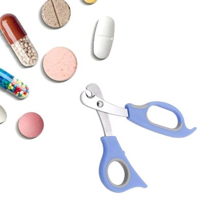 【YF】 1PC Creative Scissor Pill Cutter Stainless steel Portable Divider Practical Medicine Splitter for Home Travel Children