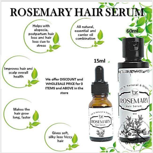 【Strongly GANDAKO Rosemary Hair Serum for Growth and other