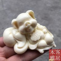 ☍❄ Ivory fruit of the mini office home furnishing articles f cartoon pig pig handicraft the interior furnishing articles