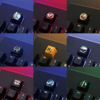 ใหม่ Keycap ลีกของ Legends (LOL) Relief บุคลิกภาพแม่พิมพ์ทำขนมสังกะสีคีย์บอร์ดแบบกลไกปุ่มความสูงของ R4