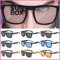 SUN BOX เรโทร อุปกรณ์ตกปลาสำหรับตกปลา ป้องกันรังสียูวี การปั่นจักรยาน โพลาไรซ์ แว่นตากันแดดกีฬาสำหรับผู้ชาย แว่นตากันแดดสำหรับผู้หญิง ที่บังแดด