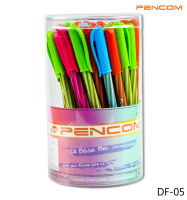 Pencom DF05 ปากกาหมึกน้ำมันแบบปลอกหมึกสีน้ำเงิน