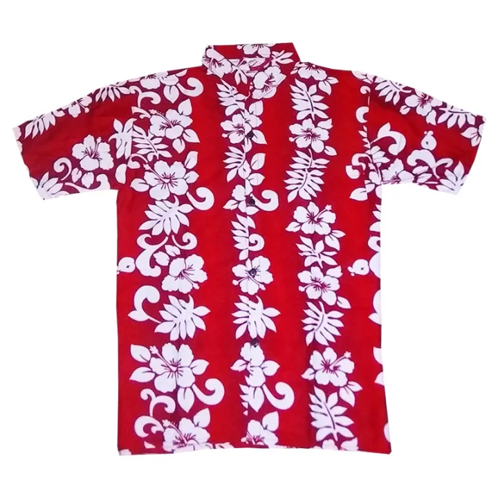 rotterdamklass daun kecil kemeja pantai pria baju hawai cowok bali reggae cowo pendek santai rayon halus