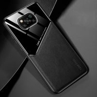 สำหรับ Xiaomi POCO X3 GT เคสโทรศัพท์ฝาหลังหนังอะคริลิคสีตัดกันปกป้องกล้องด้วย Alas Magnetik กันกระแทกกันรอยขีดข่วน