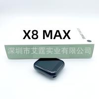 X8 max นาฬิกาอัจฉริยะ 1.73 นิ้วเครื่องวัดอัตราการเต้นหัวใจออกซิเจนในเลือดไร้สายนาฬิกาบลูทูธ .