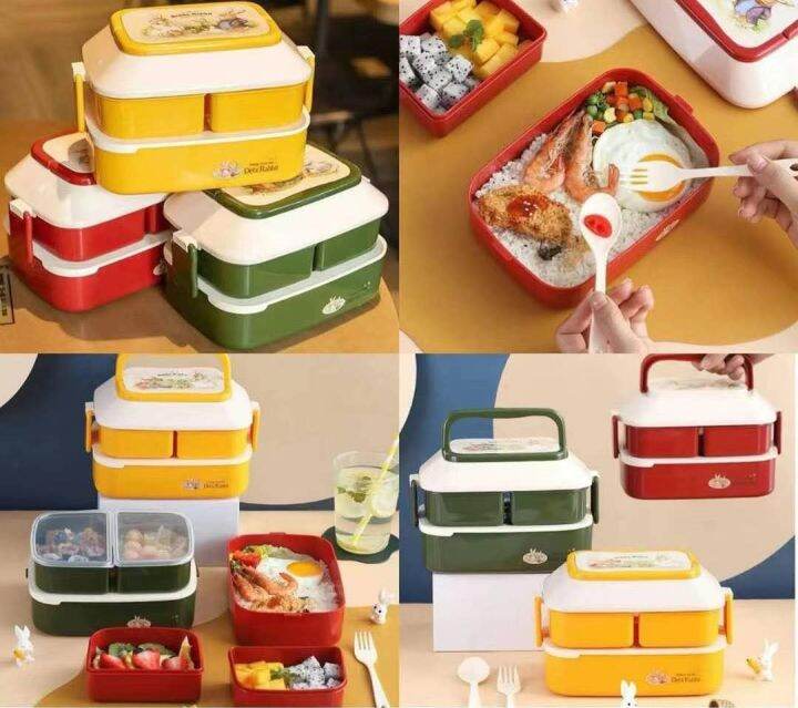 JEE Homies / Double compartment children's lunch box Portable lunch box ...