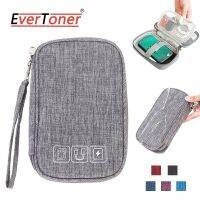 Evertoner กระเป๋าจัดเก็บสายเคเบิล สายชาร์จ USB ดิจิทัล