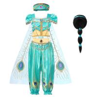 Girls Jasmine Dress Up Carnival Outfits Kids Arabian Princess Halloween Costume Children Christmas Party Clothing 3-8 Year