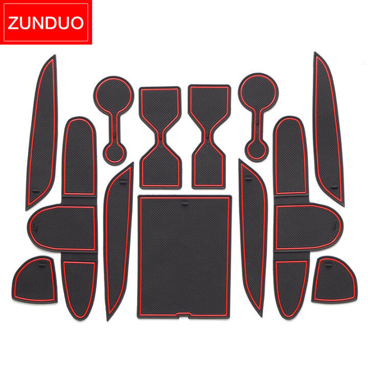 zunduo-car-anti-slip-pad-for-hyundai-palisade-2020-rubber-gate-slot-cup-mat-rubber-door-groove-mats-interior-styling-accessories