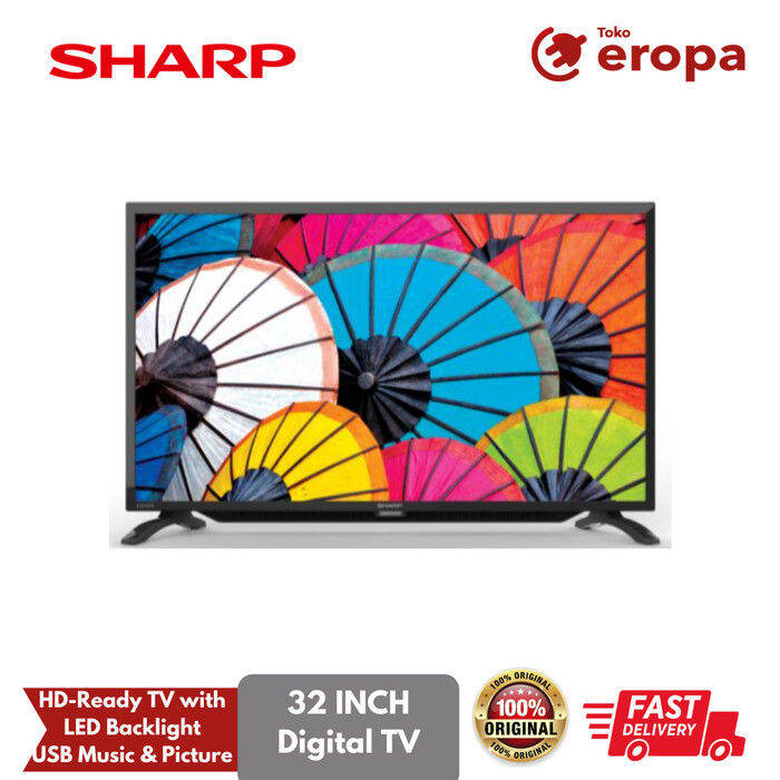 Led Tv Sharp 32 inch 32DC 32DC1i USB Digital DVBT2 Lazada Indonesia