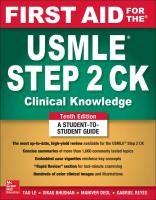 First Aid for the USMLE Step 2 CK, 10ed - ISBN : 9789813157262 - Meditext